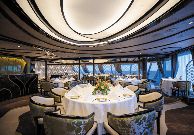 Het Chartreuse-restaurant op de Seven Seas Splendor van Regent Seven Seas Cruises © Regent Seven Seas Cruises