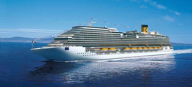 Costa Cruises doopt nieuw vlaggenschip Costa Diadema