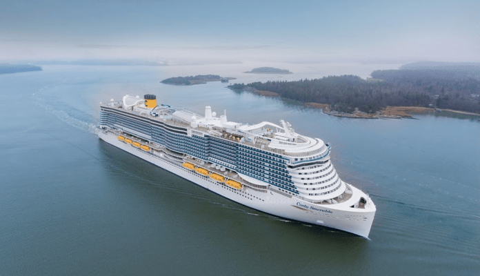 De nieuwe Costa Smeralda behoort tot de top tien grootste cruiseschepen ter wereld © Costa Cruises