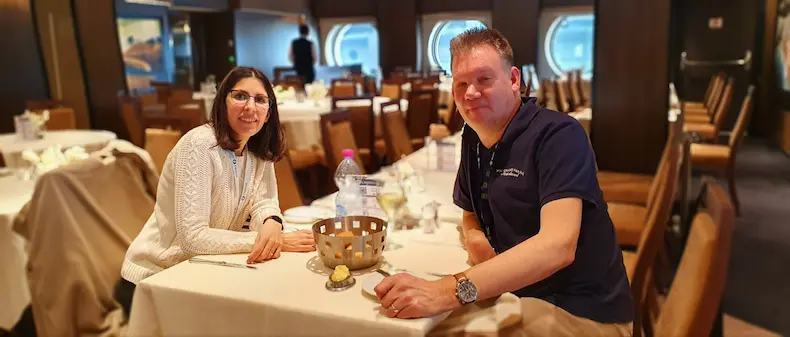 Bas en Ingrid ontdekten dat cruisen met een voedselallergie op de MSC Euribia geen enkel probleem is. © Bas Romeijn