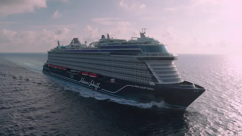 De Mein Schiff Relax van TUI Cruises is het eerste schip uit de nieuwe InTUItion-klasse. © TUI Cruises / Christian Wyrwa