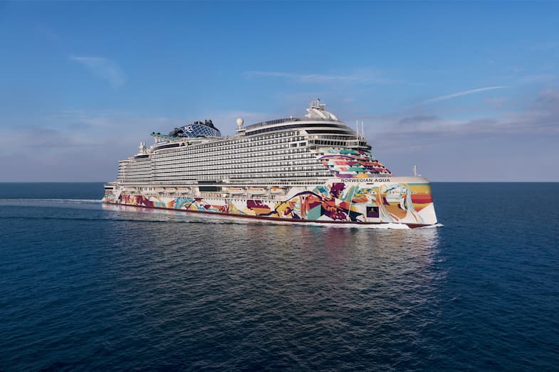 De Norwegian Aqua is in maart 2025 opgeleverd © Norwegian Cruise Line