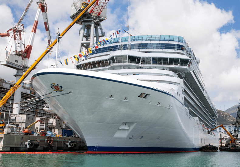De nieuwe Vista van Oceania Cruises is opgeleverd in Genua. © Oceania Cruises
