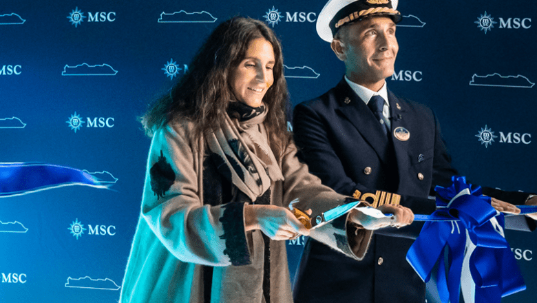 MSC Seascape van MSC Cruises gedoopt in New York