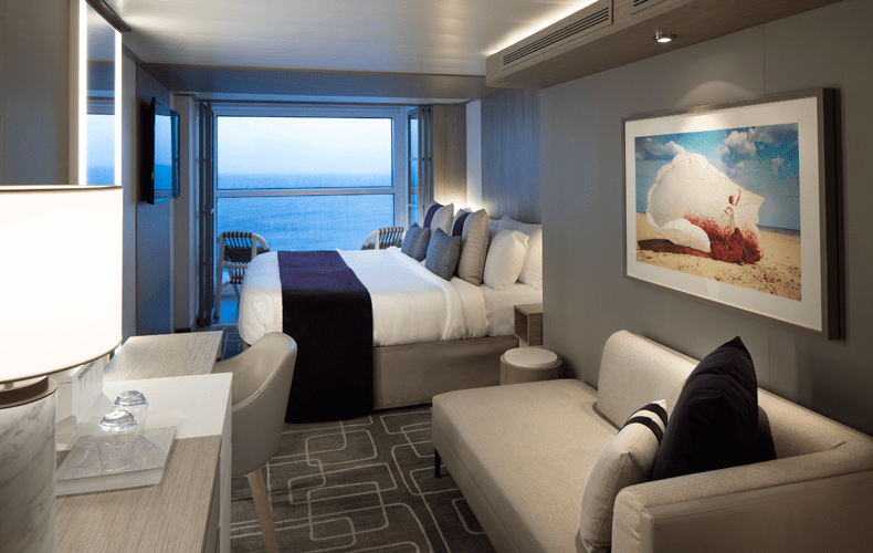 Edge stateroom met zogeheten 'infinite veranda'© Celebrity Cruises