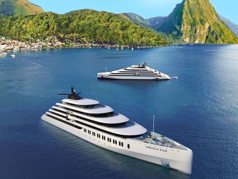 Artist impression van de Emerald Kaia van Emerald Cruises © Emerald Cruises