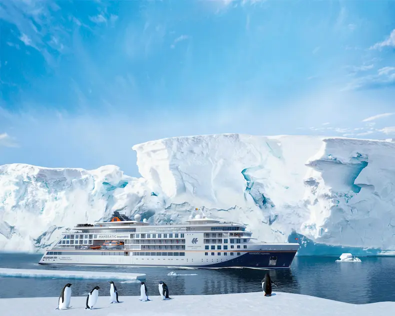 De Hanseatic Inspiration van Hapag Lloyd op expeditiecruise. © Hapag-Lloyd Kreuzfahrten GmbH