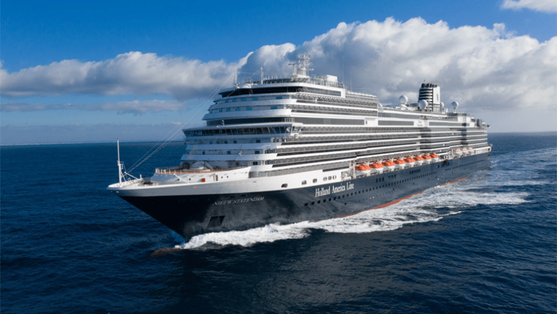 Cruiseschip Nieuw Statendam van Holland America Line in 2019 vanuit Amsterdam