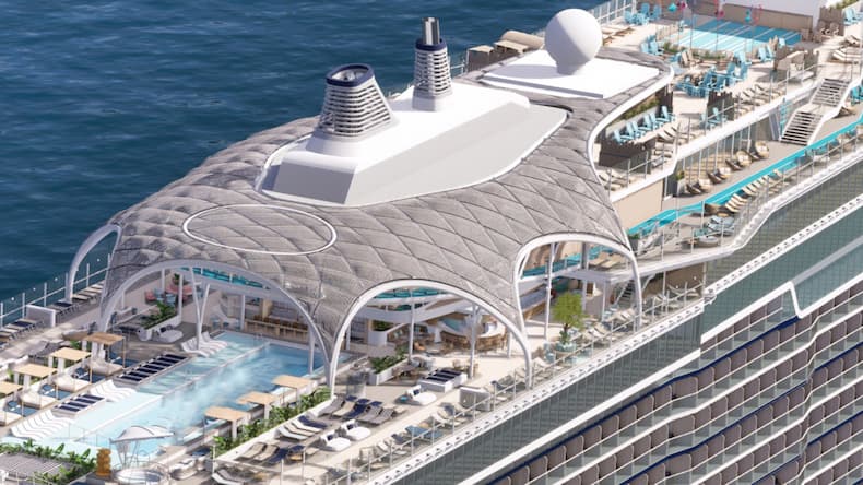 Het Marcoon-dak op de Mein Schiff Relax van TUI Cruises. © TUI Cruises
