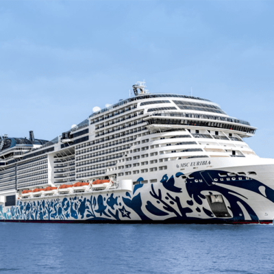 MSC Euribia, het nieuwste vlaggenschip van MSC Cruises, gedoopt in Kopenhagen