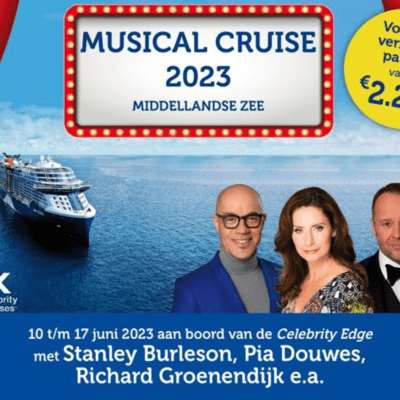 Musical Cruise 2023 op de Celebrity Edge met sterrencast