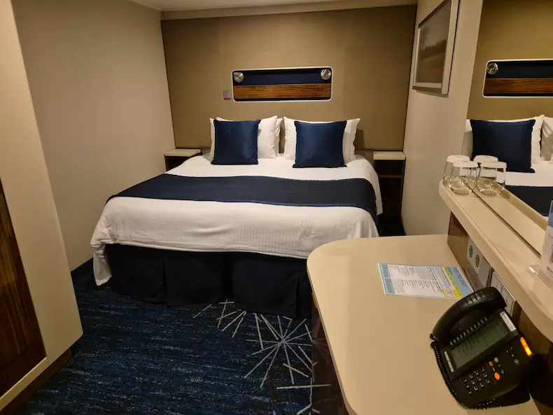 Voorbeeld van een binnenhut op de Norwegian Getaway © Nico van Dijk / Decruisegids.nl