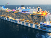 Het cruiseschip Odyssey of the Seas van Royal Caribbean maakt in juli 2021 haar eerste cruises vanuit Amerika. © Royal Caribbean