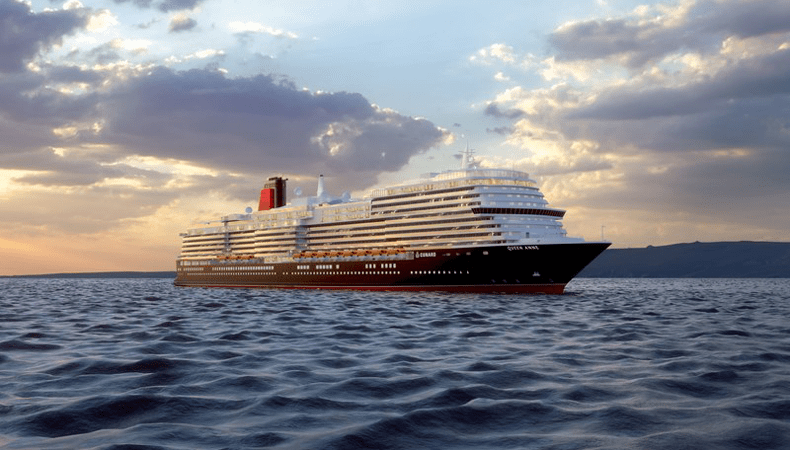 Artist impression van de Queen Anne, het nieuwe cruiseschip van Cunard Line © Cunard Line