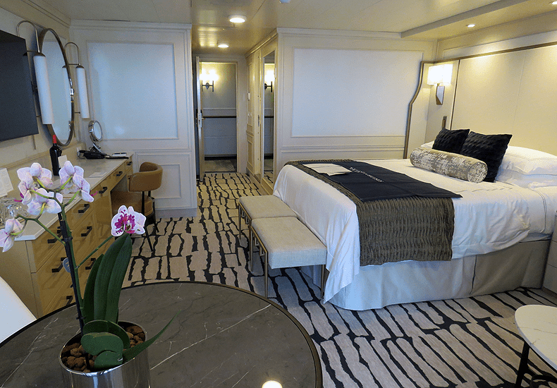 Een gerenoveerde Penthouse Suite op de Riviera van Oceania Cruises. © Nico van Dijk / Decruisegids.nl